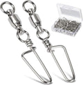 High Strength Fishing Snap Swivels - Stainless Steel Ball Bearing Swivels - Saltwater & Freshwater Fishing