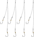 Fishing Hooks and Leader, Fishing Rigs Hook Line Stainless Steel Fishing Rigging Wire Hooks